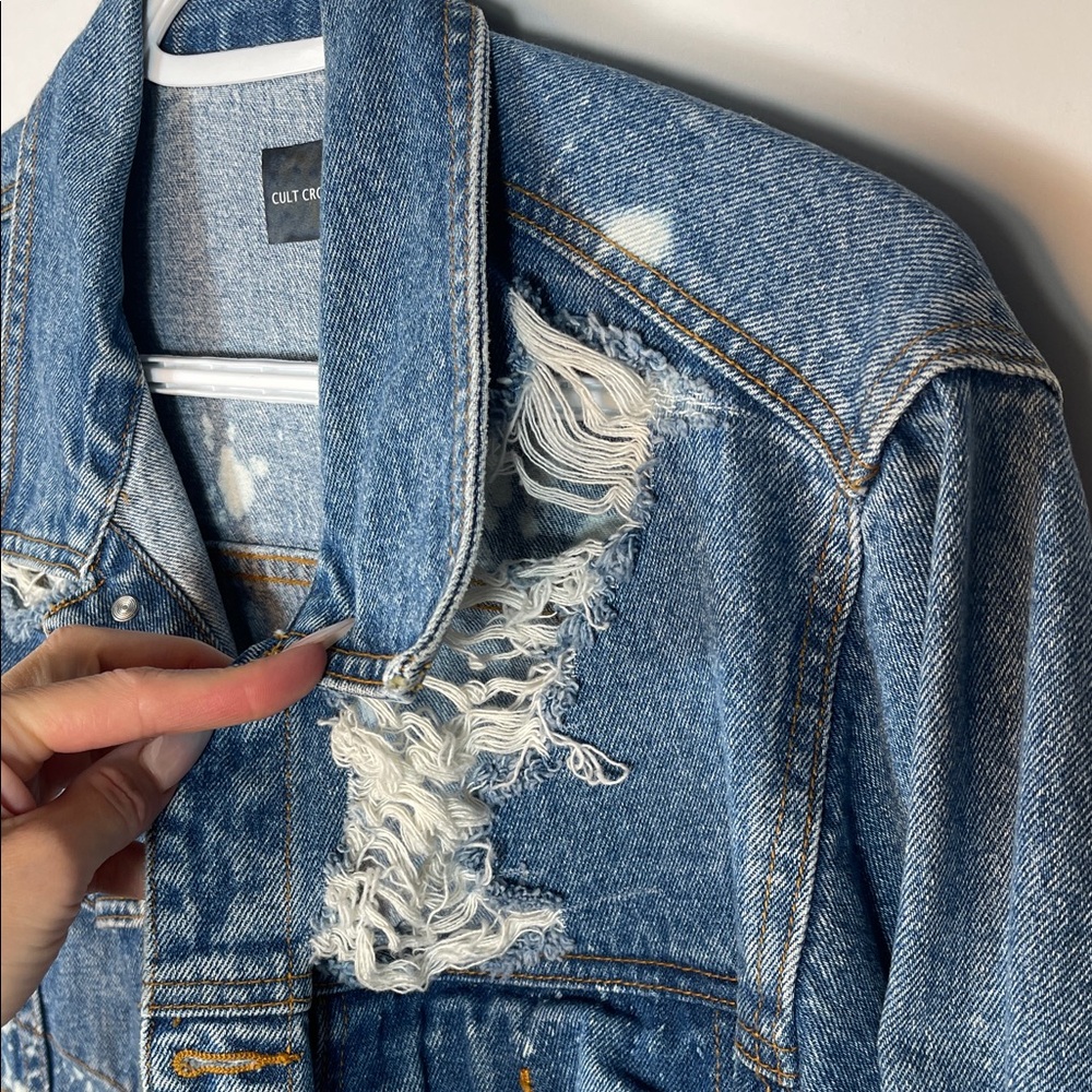 Distressed Denim Jacket - Picture 4 of 7